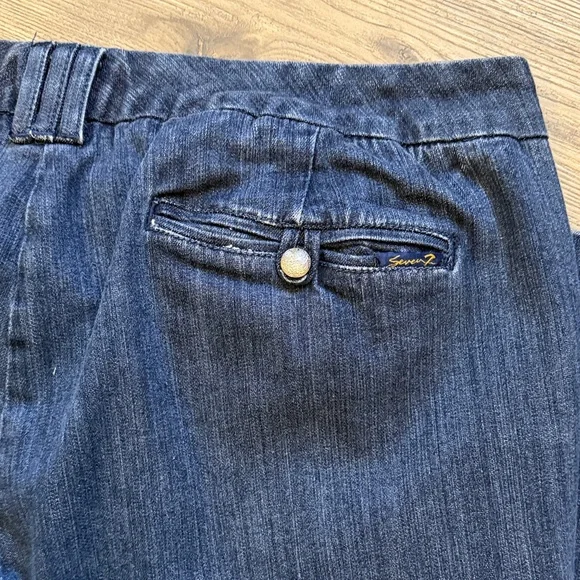 Seven7 Dark Blue Boot Cut Women's Jeans - Picture 9 of 13